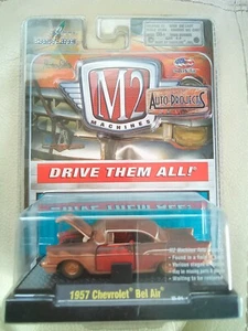 M2 AUTO-PROJECTS 1957 CHEVROLET BEL AIR FIELD OR BARN FIND DIECAST MINT - Imagen 1 de 4