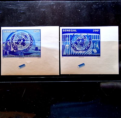África Francesa 1988 - IMPERF - MNH - Senegal 2 Estampillas - Juego Completo Foto 1 de 4