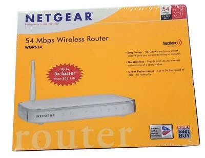 Netgear 54 Mbps Wireless Router WGR614 New In Box - Image 1 of 4