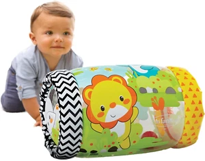 Jungle Peek & Roll - Encourages Crawling, Inflatable Activity Toy with Bouncing - Picture 1 of 12
