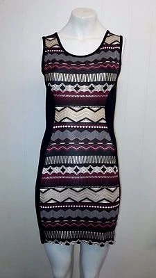 Precioso Vestido Negro Rojo y Dorado Sin Mangas de Cameo Rose - Talla Pequeña - ¡NUEVO SIN ETIQUETAS! Foto 1 de 4
