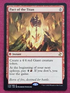 Magic The Gathering TIME SPIRAL REMASTERED PACT OF THE TITAN red card MTG - Bild 1 von 2
