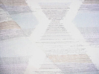 Michael Thomas Serena Sandstone Sky Blue Geometric Woven Upholstery Fabric - Image 1 of 3