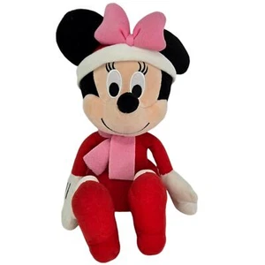 Disney Minnie Mouse Plüsch 12 Zoll Kohl's Cares Urlaub Weihnachten rotes Kleid Winter - Bild 1 von 6