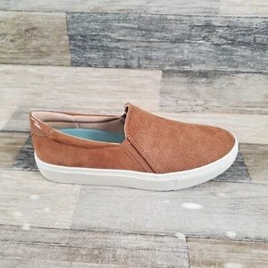 Dr. Scholl's Nova Womens Shoes Sz 9 M Comfort Walking Chip Brown Slip-On Sneaker - Picture 1 of 13