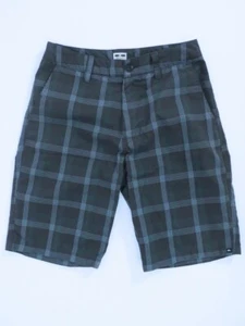 Pantalones cortos para hombre QUIKSILVER gris verde agua a cuadros frente plano talla 29 - Imagen 1 de 7