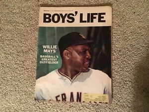 1966 MARCH Boys' Life Magazine Baseball, Willie Mays, San Francisco Giants GOOD - Picture 1 of 18