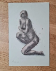 Arno Breker - Druckgrafik Groß 1929 weibliche Akt - Serigraphie siebdruck - Bild 1 von 3