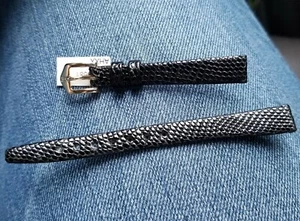 New! 10mm Hirsch Genuine Lizard Flat Unstitched Ladies Replacement Watch Band - Picture 1 of 5