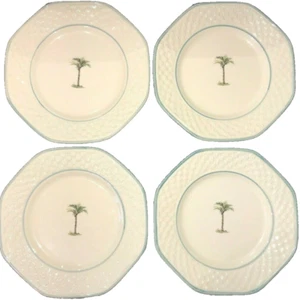LOTE DE 4 PLATOS DE ENSALADA/ACENTO CASA DE PLAYA COSTERA NAUTICA RATÁN PORTUGAL USADOS EN EXCELENTE ESTADO - Imagen 1 de 12