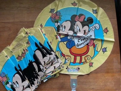Huge Lot of 50 "C'est Un Garcon" 18" Mickey & Minnie mylar balloons (It's A Boy) - Image 1 of 3