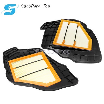 Left & Right Engine Air Filter Pair FOR BMW 550i 650i 750i 750Li X5 X6 4.4L - Изображение 1 из 4