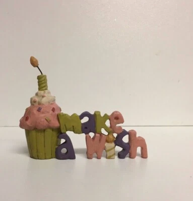 Make A Wish Decor Birthday Celebration Figurine Ornament Gift NEW Blossom Bucket - Imagem 1 de 4