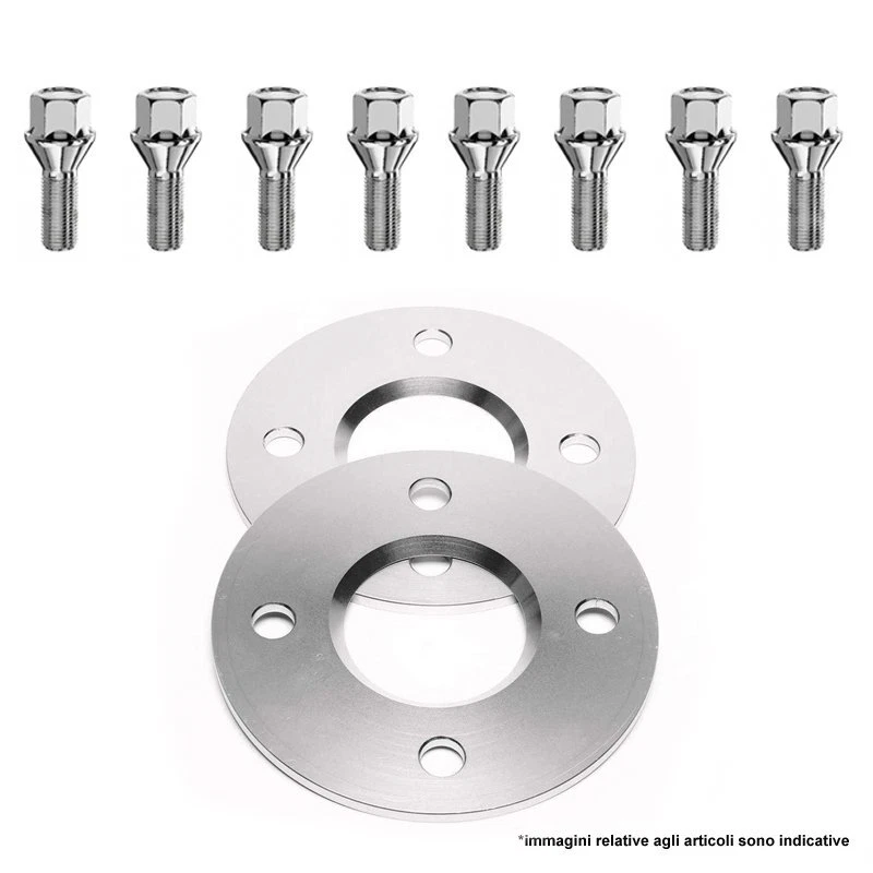 Coppia Distanziali con Bulloneria Spessore 5mm per Alfa Romeo Mito 2009- 2018 - Image 1 of 1