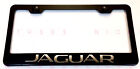 3D Jaguar Stainless Steel Black Finished License Plate Frame Rust Free