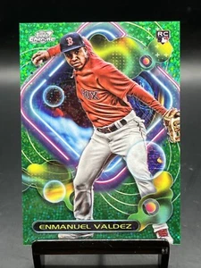 2023 Topps Cosmic Chrome Enmanuel Valdez #195 polvere spaziale verde /75 radiocomandata - Foto 1 di 2