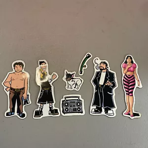 Juego de 7 imanes Jay & Silent Bob Graphitti Designs 1998 - Imagen 1 de 1