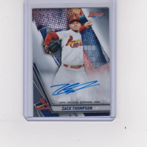 2019 Bowman's Best Zack Thompson RC On Card Auto St. Louis Cardinals - Picture 1 of 2