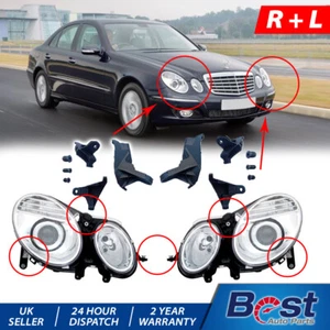 HEADLAMP HEADLIGHT BRACKET TAB REPAIR KIT L + R SIDE FOR MERCEDES W211 2002-2009 - Picture 1 of 6