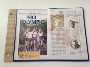 Genuine United States Mint- BU 1983 Olympic Dollar 1983s - Picture 1 of 5
