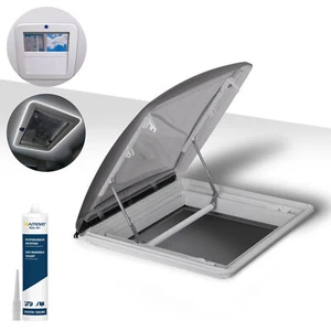 roofSTAR 4 lucernari 40x40 LED lucernario per roulotte camper con sigillante - Foto 1 di 7
