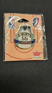 New York Liberty #55 Vickie Johnson WNBA Officially Licensed Jersey Pin Aminco - Picture 1 of 4
