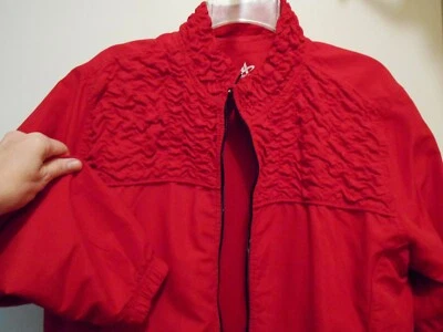 NWOT Athletech XL Women Jacket, windbreaker-full zip-embellished-standup collar - Image 1 of 4