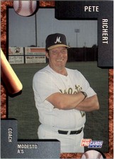 1992 Modesto A's Fleer/ProCards #3911 Pete Richert CO