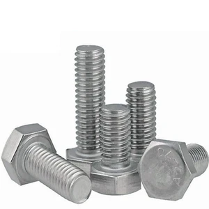 M4 (4mm) Hex Head Bolts Stainless Steel Fully Threaded DIN 933 DIYUK - Picture 1 of 5