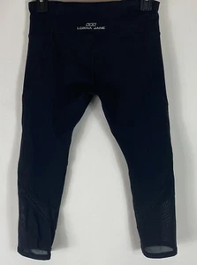 Lorna Jane Damen Capri Leggings Jersey Netz Panels schwarz Größe S? - Bild 1 von 6