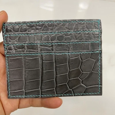 GENUINE  LEATHER SKIN CREDIT CARD HOLDER/ WALLET CARD HOLDER FOR MEN - Image 1 of 4