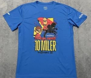 2025 Run Disney Springtime Surprise The Incredible T Shirt M Blue 10 Miler - Picture 1 of 9