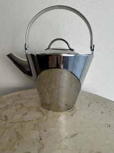 Palm Restaurant Stainless Steel Teapot Infuser Strainer 22 oz. Capacity Vintage - Picture 1 of 9