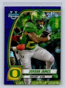 2024 Bowman University Chrome #105 Jordan James Shimmer Purple-Oregon - Picture 1 of 2