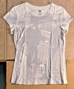 THE BEATLES 2011 Apple Corps LTD White Faded Women's XL Graphic T-shirt - Picture 1 of 4