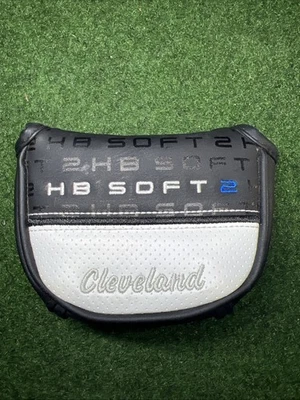 NEW Cleveland HB SOFT 2 Mallet Putter Headcover Cover White Black - Image 1 of 4