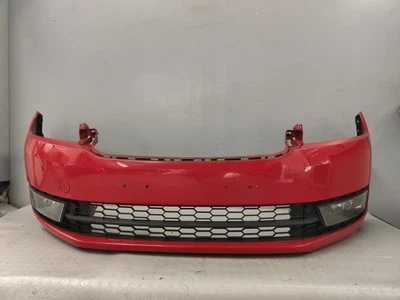 Parachoques Delantero Skoda Rapid Del 2014 Completo Rojo - Imagen 1 de 4