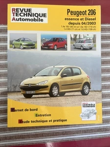 REVUE TECHNIQUE PEUGEOT 206 1.6 1.4 E 16v HDi 206 CC Sw 3 5 Portes Depuis 2003 - Picture 1 of 24