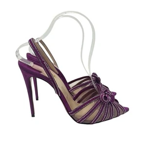 Sandalias para mujer Christian Louboutin Araborda gamuza púrpura talla EU 40 - Imagen 1 de 12