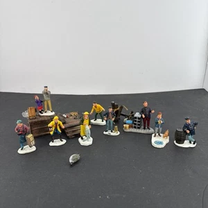 Lemax 1999 Nautical Figuren Plymouth Corners #92353A Old Friends Lobsterman - Bild 1 von 20