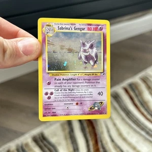 Pokemon Gym Heroes Sabrina's Gengar Holo Rare Card 14/132 Ungraded - Picture 1 of 6