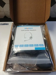 Mairdi M510 Series Call Center Headset M510SQD002007 New Adapters Fast Shipping - Picture 1 of 10