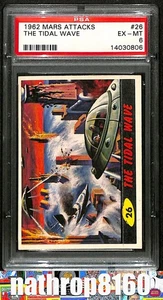 1962 Topps Mars Attacks Trading Card #26 The Tidal Wave PSA 6 EX-MT 12726 - Picture 1 of 4