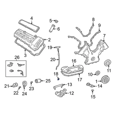 For Lincoln Town Car 1990-2011 Lincoln F75Z6730BA Engine Oil Drain Plug - Image 1 of 4