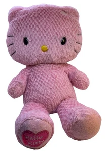Build A Bear Workshop Sanrio Hello Kitty rosa Waffel Plüsch 2011 ohne Schleife 18 Zoll LESEN - Bild 1 von 24