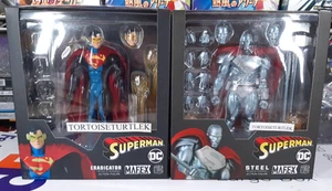 MAFEX DC Return of Superman Steel Eradicator Medicom Action Figure Set 181 219 - Picture 1 of 24
