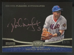 2013 Topps Tier One David Wright Crowd Pleaser Auto /25 #CPA-DW - Picture 1 of 2