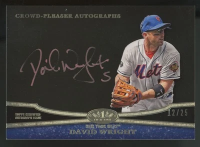 2013 Topps Tier One David Wright Crowd Pleaser Auto /25 #CPA-DW - Image 1 of 2