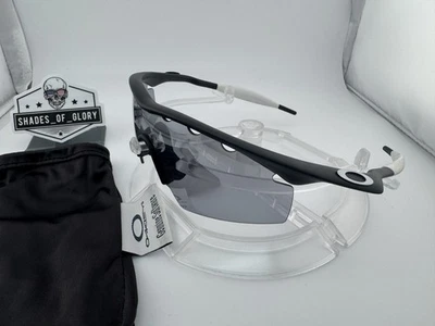 GAFAS DE SOL OAKLEY M FRAME PRO MATE NEGRO BLANCO CON GRIS IRIDIO VENTILADAS STRIKE Foto 1 de 4