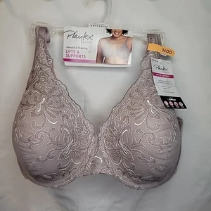 Playtex Secrets Bra 36DD Gray Underwire US4513 Lifts Supports New With Tags - Picture 1 of 4